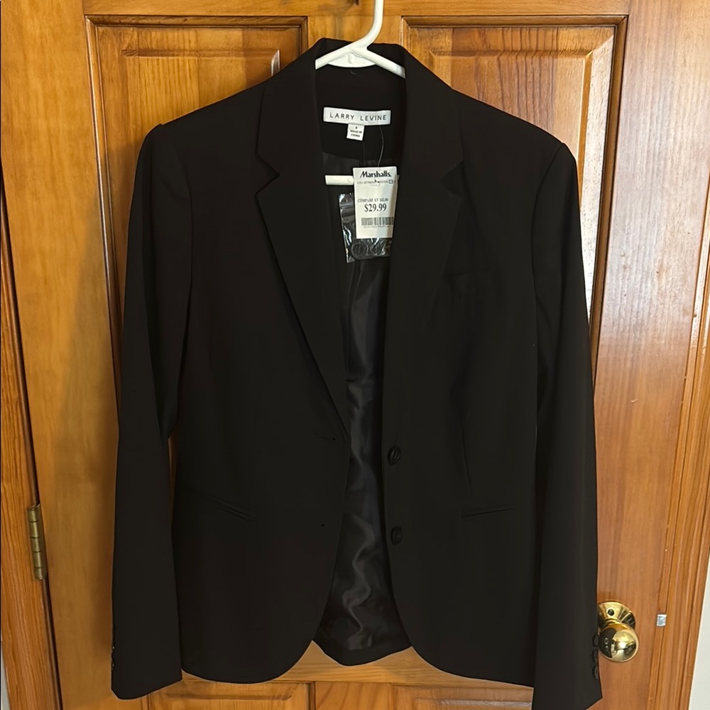 Larry Levine Women's Classic Black Suit Jacket